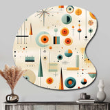 Midcentury Geometric Resurgence - Asymmetric Metal Wall Art