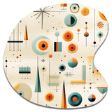 Midcentury Geometric Resurgence - Asymmetric Metal Wall Art