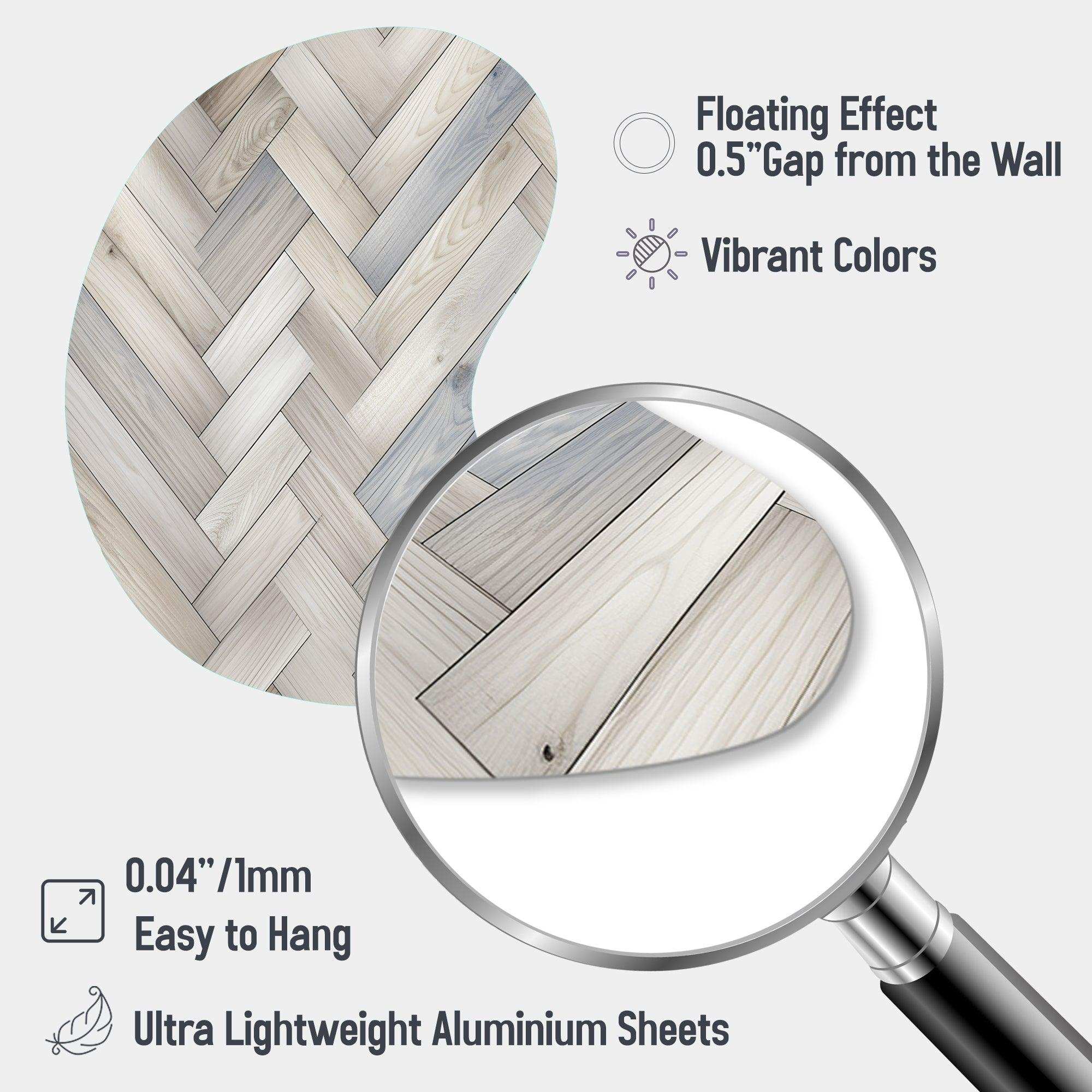 Nordic Elegance - Asymmetric Metal Wall Art