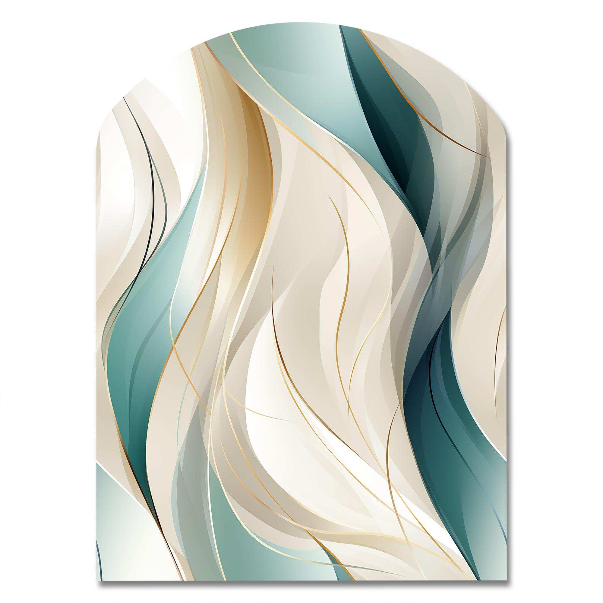 Subdued Elegance - Asymmetric Metal Wall Art