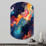 Cosmic Illusion Moody Patterns - Asymmetric Metal Wall Art