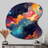 Cosmic Illusion Moody Patterns - Asymmetric Metal Wall Art
