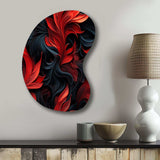Noir Illusions Moody Patterns - Asymmetric Metal Wall Art