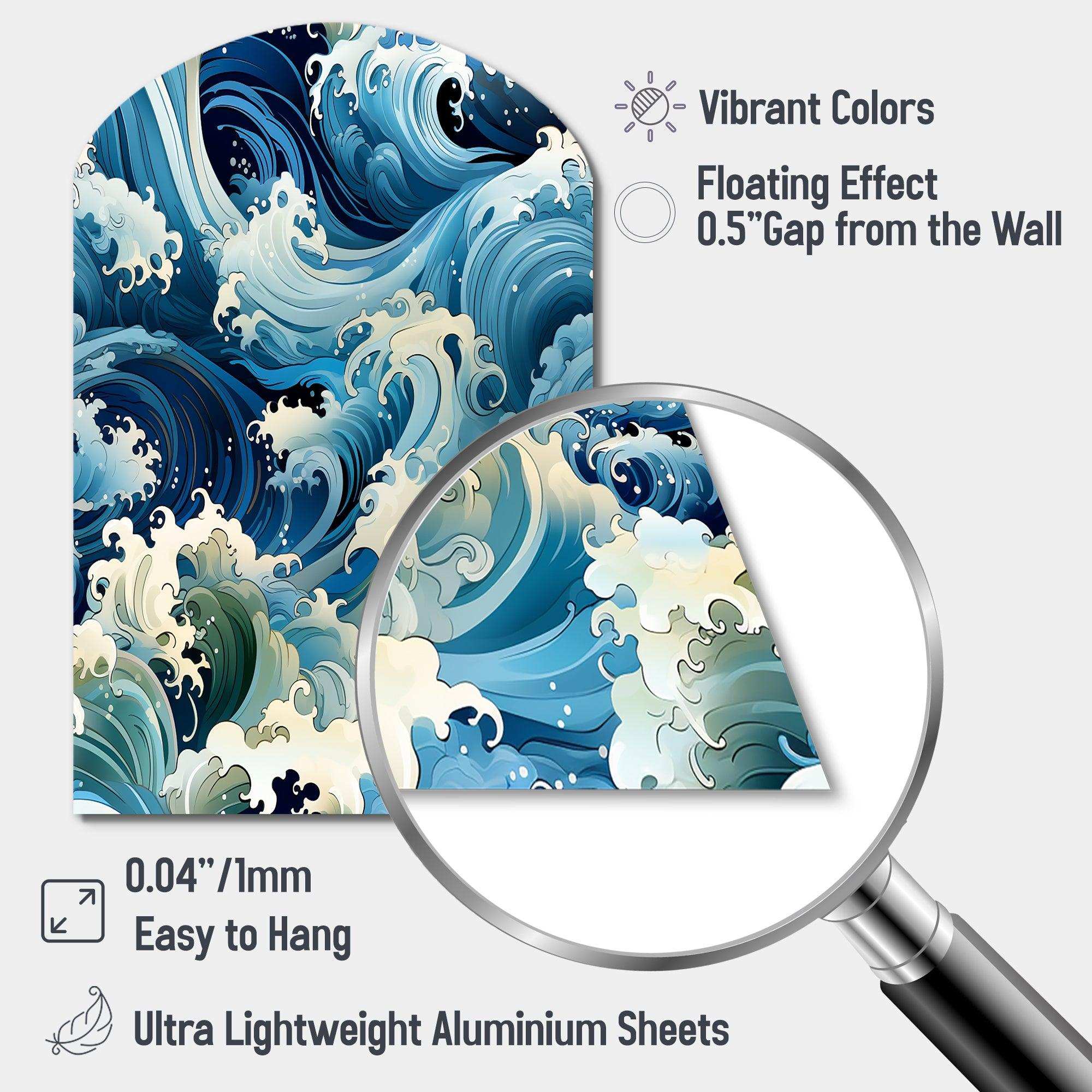 Water Elements - Asymmetric Metal Wall Art