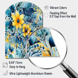 Watercolor Dreams Paisley Pattern - Asymmetric Metal Wall Art