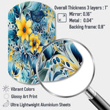 Watercolor Dreams Paisley Pattern - Asymmetric Metal Wall Art