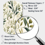 Tranquil Leaves - Asymmetric Metal Wall Art