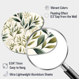 Tranquil Leaves - Asymmetric Metal Wall Art