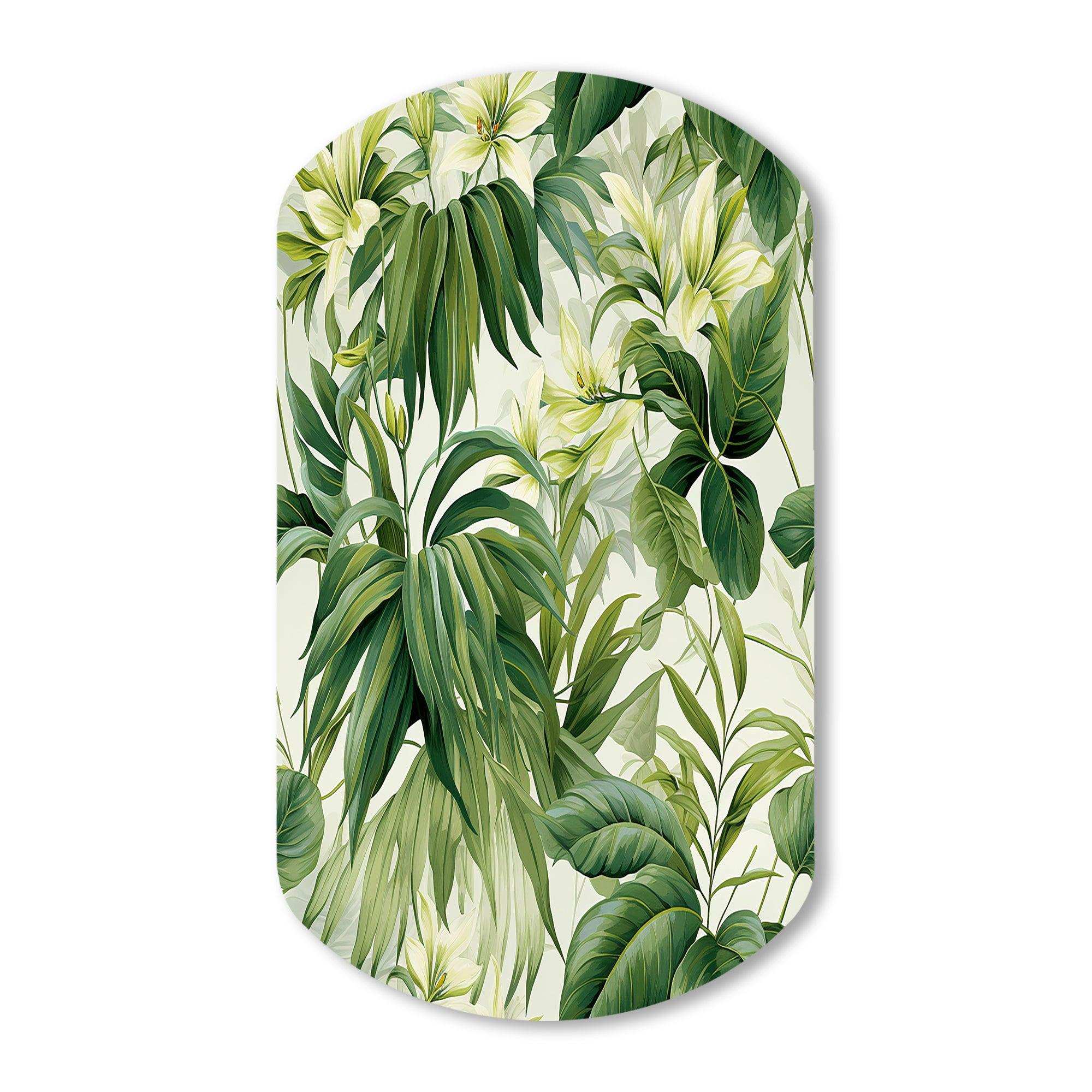 Vintage Jungle - Asymmetric Metal Wall Art