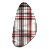 Rustic Farmhouse Plaid - Asymmetric Metal Wall Art