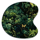 Emerald Canopy Forest - Asymmetric Metal Wall Art