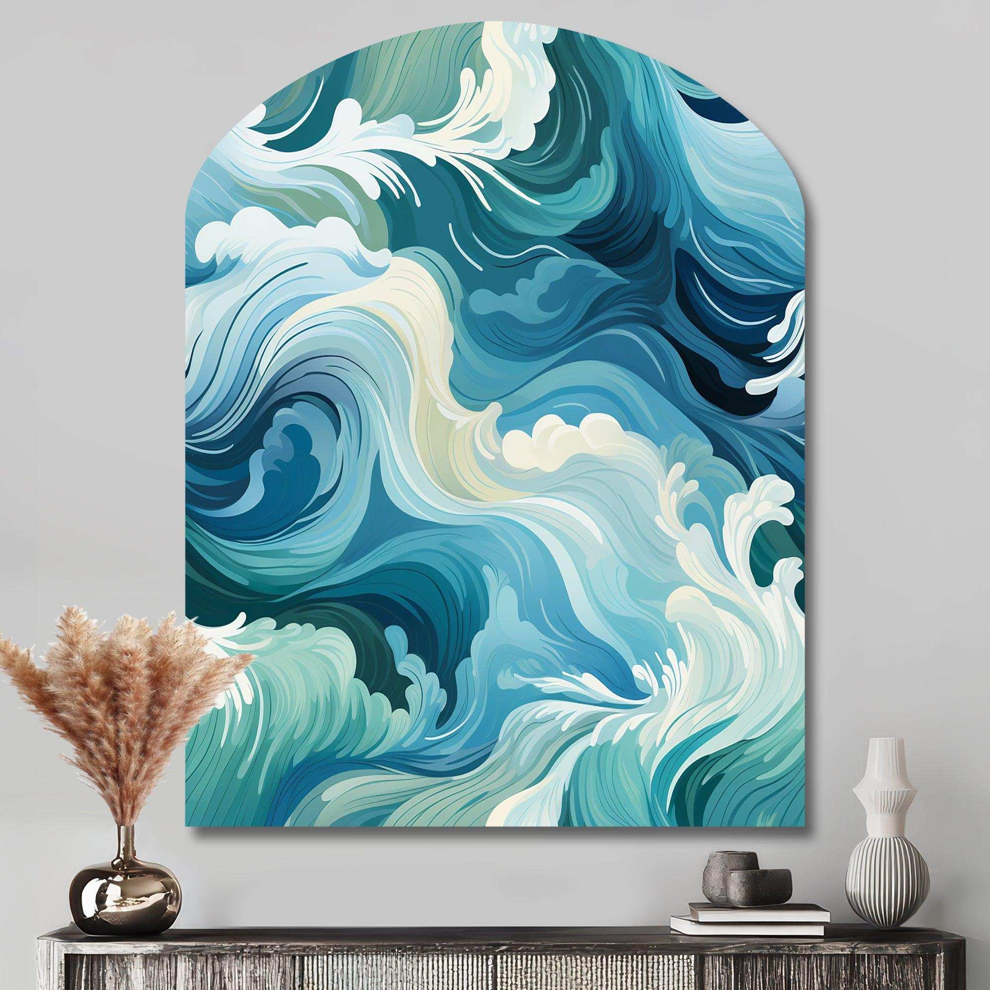 Ocean Spray - Asymmetric Metal Wall Art