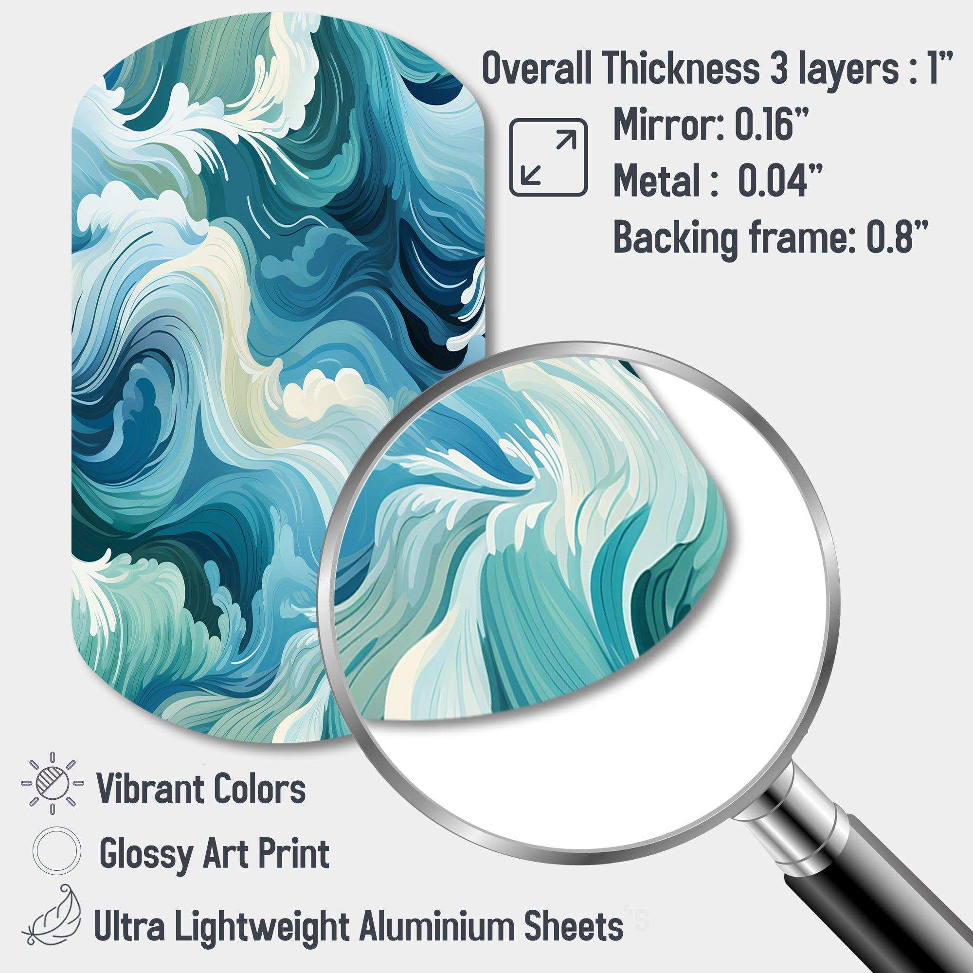 Ocean Spray - Asymmetric Metal Wall Art