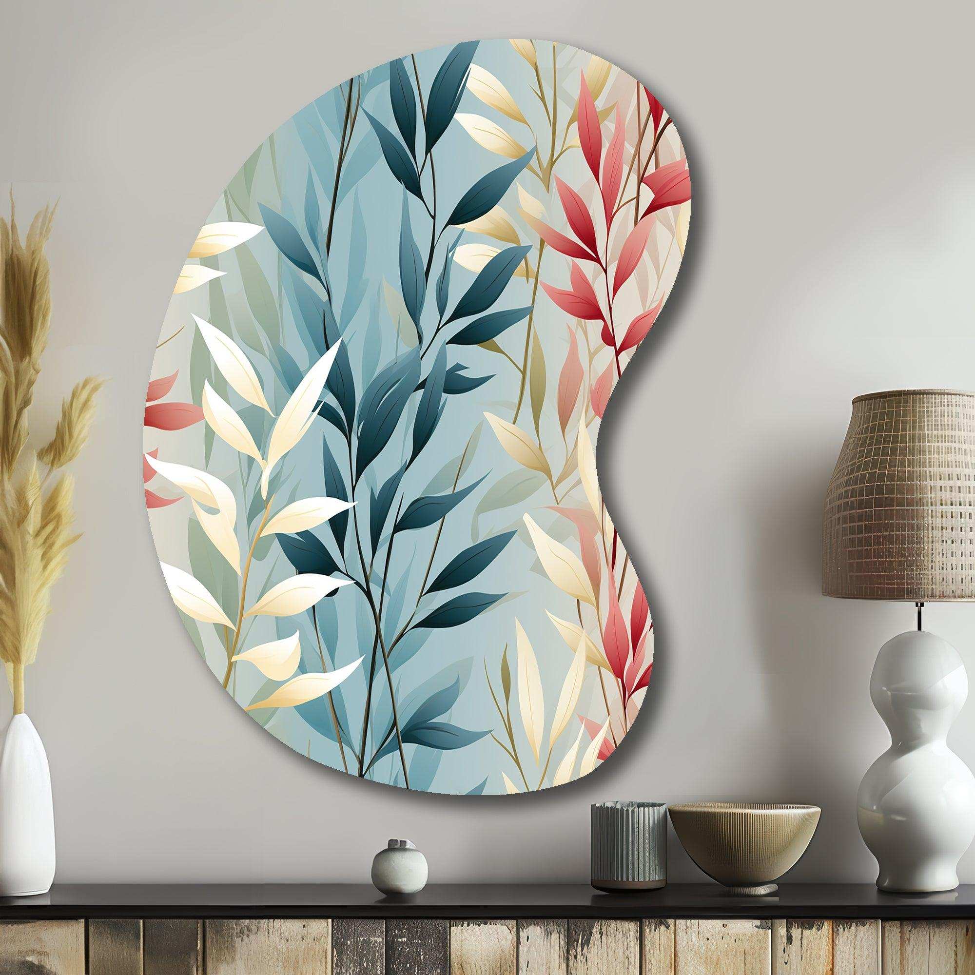 Natures Botanical Ferns Jungle Harmony - Asymmetric Metal Wall Art