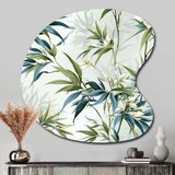 Tropical Zen Bamboo - Asymmetric Metal Wall Art