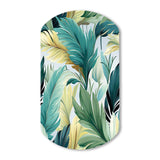 Palm Mirage Tropical Pattern - Asymmetric Metal Wall Art