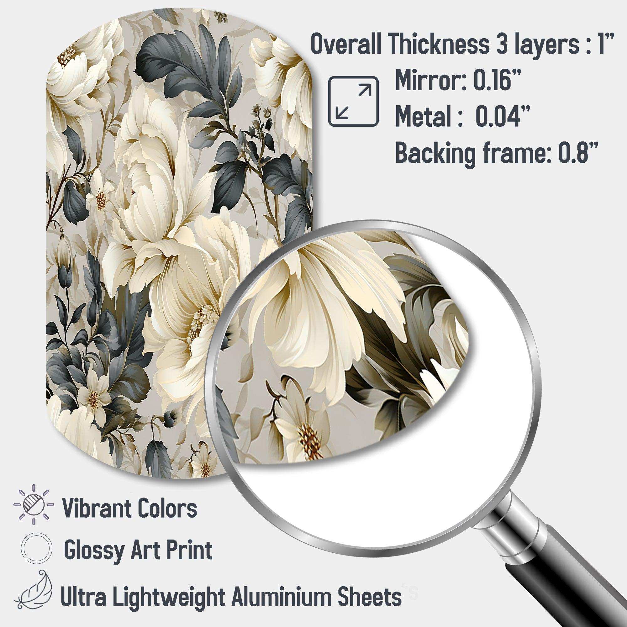 Urban Victorian Splendor Victorian Pattern - Asymmetric Metal Wall Art