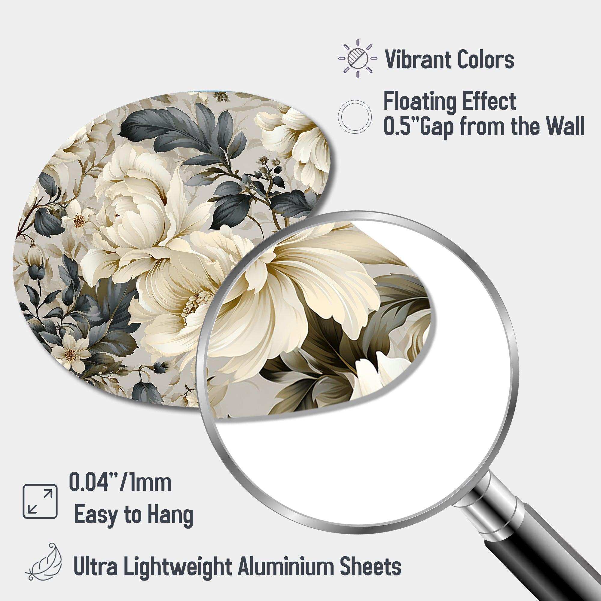 Urban Victorian Splendor Victorian Pattern - Asymmetric Metal Wall Art