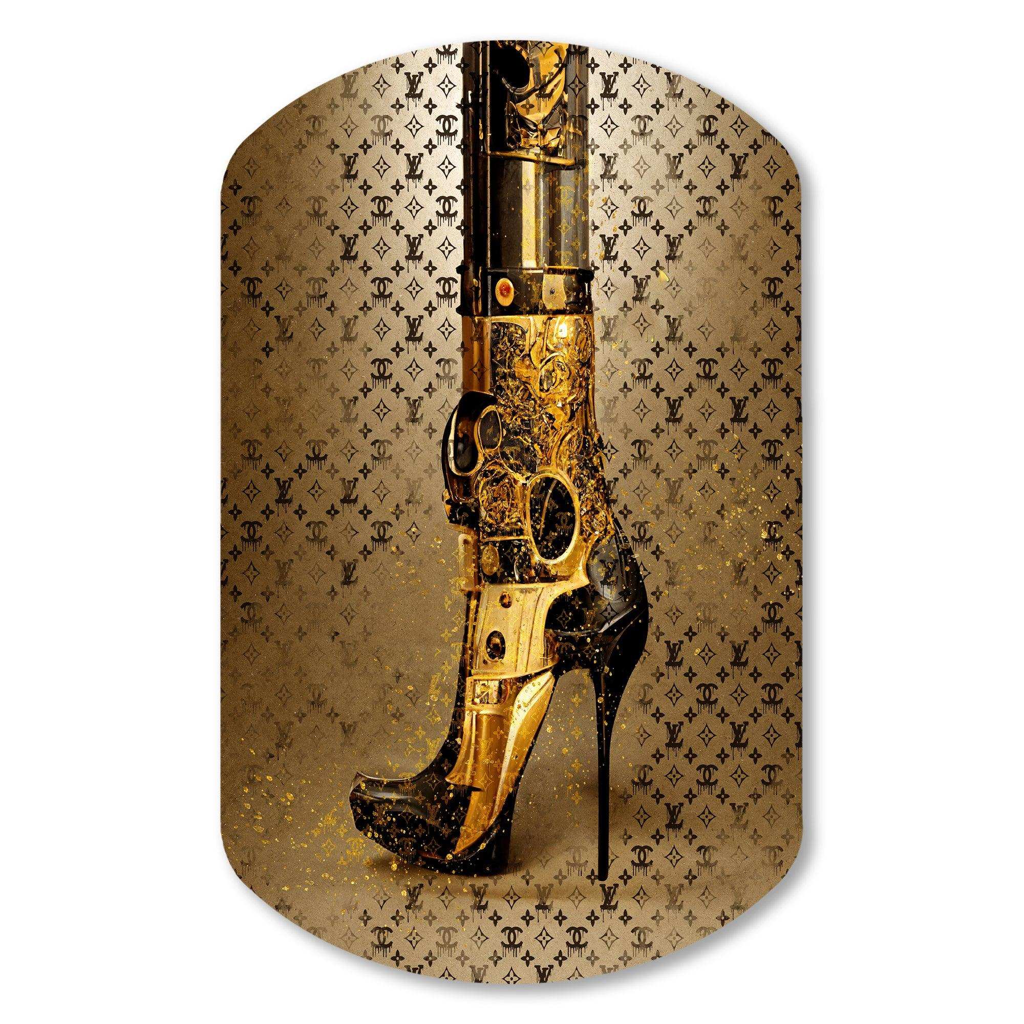 Luxury Brand Bionic Heel I - Asymmetric Metal Wall Art