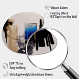 Blue Minimalist Abstract II - Asymmetric Metal Wall Art