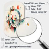 Multi-Color Geometric Art - Asymmetric Metal Wall Art