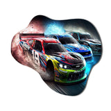 American Stock Car Racing V - Asymmetric Metal Wall Art