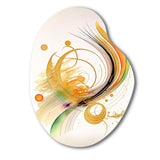 Golden Spiral Movement II - Asymmetric Metal Wall Art