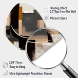 Warm Watercolor Abstract II - Asymmetric Metal Wall Art