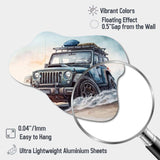 Off Road On The Beach II - Asymmetric Metal Wall Art