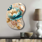 Multi-Color Blooming Flowers I - Asymmetric Metal Wall Art