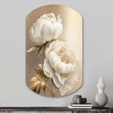 Peony Flower II - Asymmetric Metal Wall Art