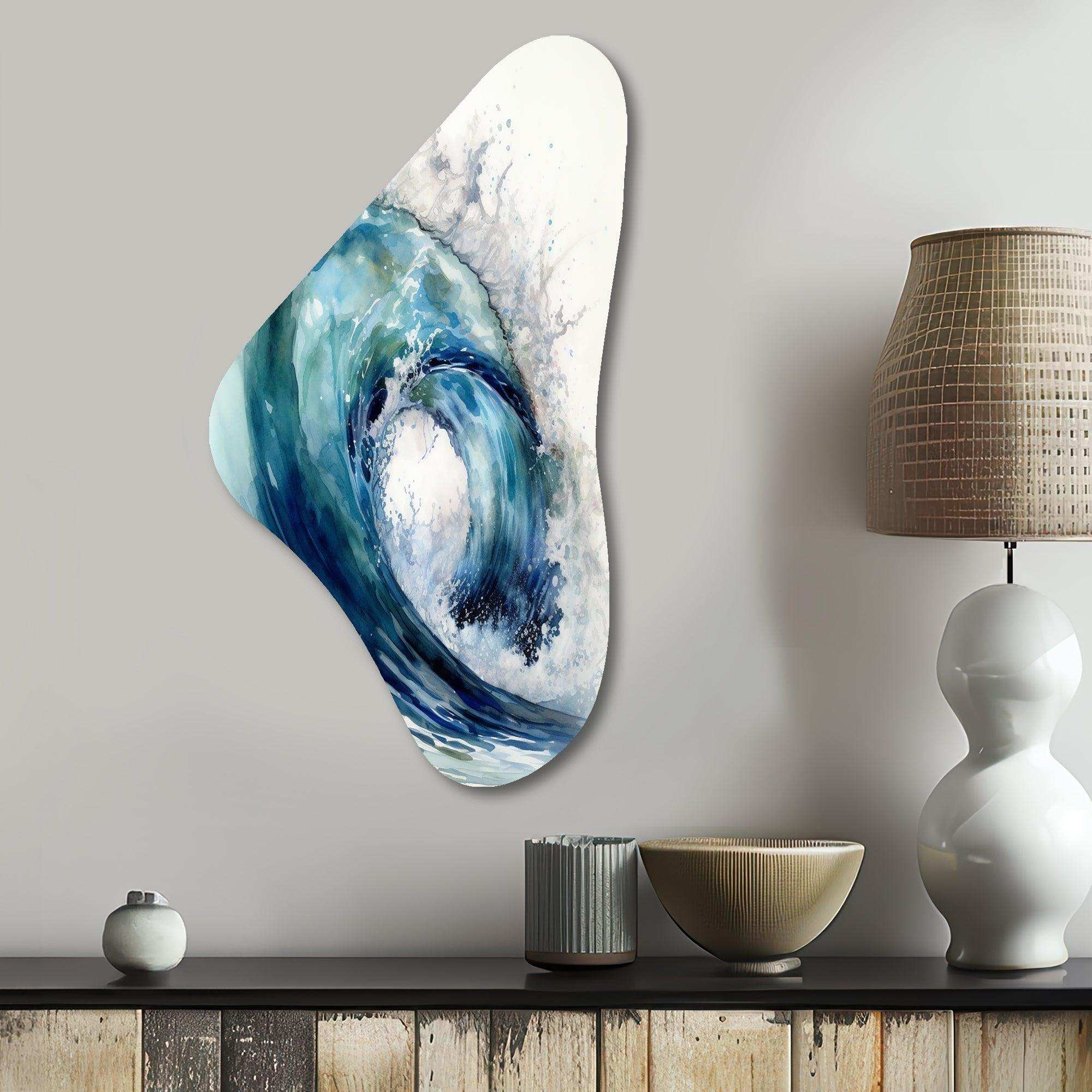 Ocean Wave Movement VI - Asymmetric Metal Wall Art