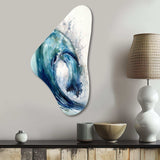 Ocean Wave Movement VI - Asymmetric Metal Wall Art