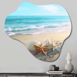 Coastal Seashore - Asymmetric Metal Wall Art