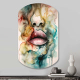 Colorful Lips - Asymmetric Metal Wall Art