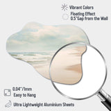 Minimalism Beach Landscape VI - Asymmetric Metal Wall Art