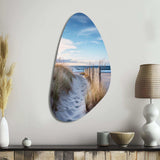 Path To The Beach II - Asymmetric Metal Wall Art