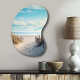 Path To The Beach III - Asymmetric Metal Wall Art