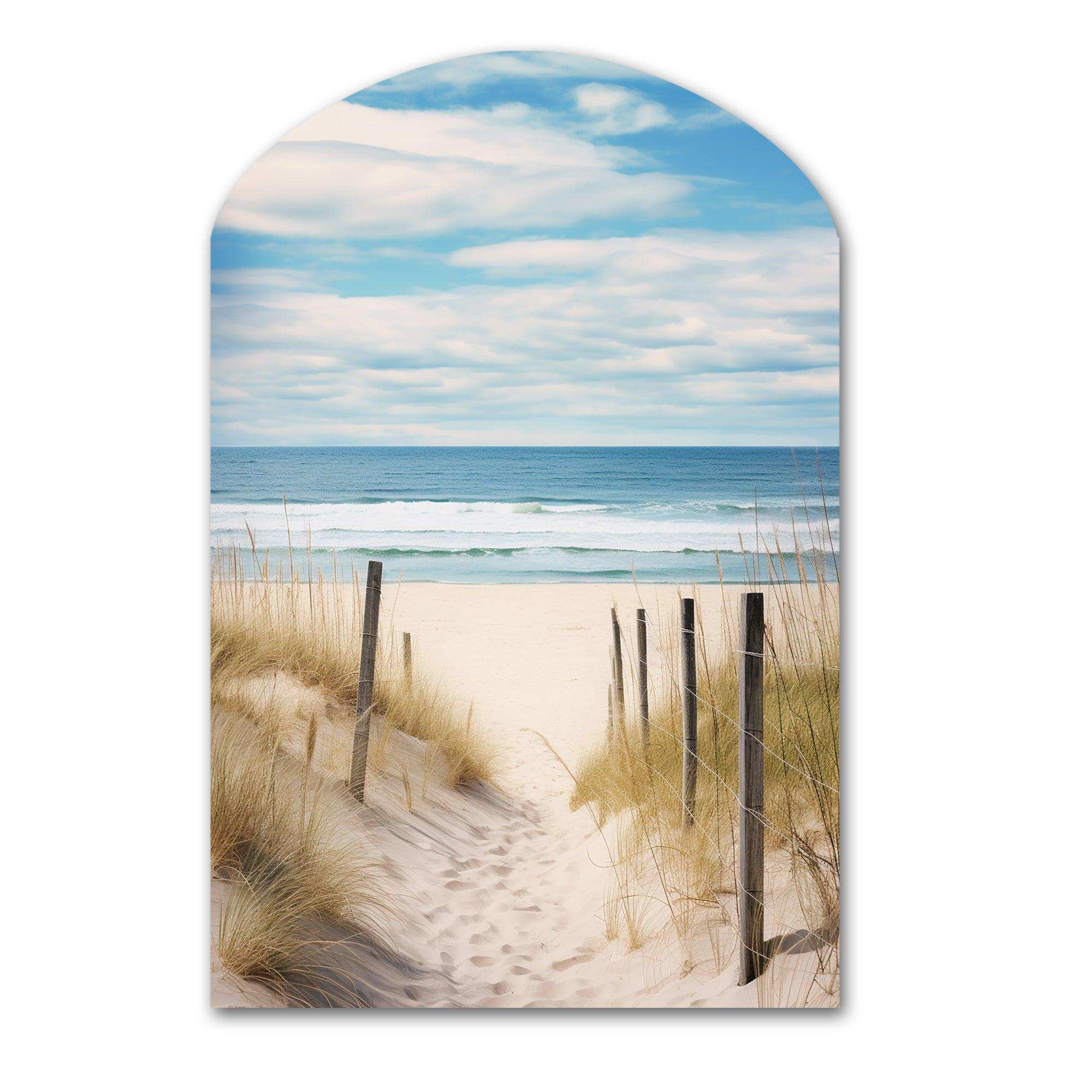 Path To The Beach VI - Asymmetric Metal Wall Art