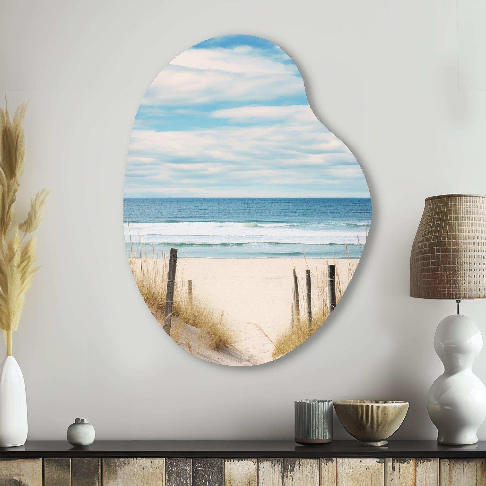 Path To The Beach VI - Asymmetric Metal Wall Art