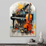 Music Dynamic Ballad Bold - Asymmetric Metal Wall Art