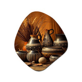 Native Art Pottery Serenity I - Asymmetric Metal Wall Art