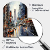 New York City That Never Sleeps II - Asymmetric Metal Wall Art