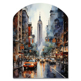 New York City That Never Sleeps II - Asymmetric Metal Wall Art