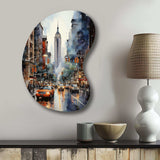 New York City That Never Sleeps II - Asymmetric Metal Wall Art