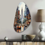 New York City That Never Sleeps II - Asymmetric Metal Wall Art