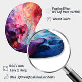 Opt Art Radiant Spectrum II - Asymmetric Metal Wall Art