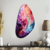 Opt Art Radiant Spectrum II - Asymmetric Metal Wall Art