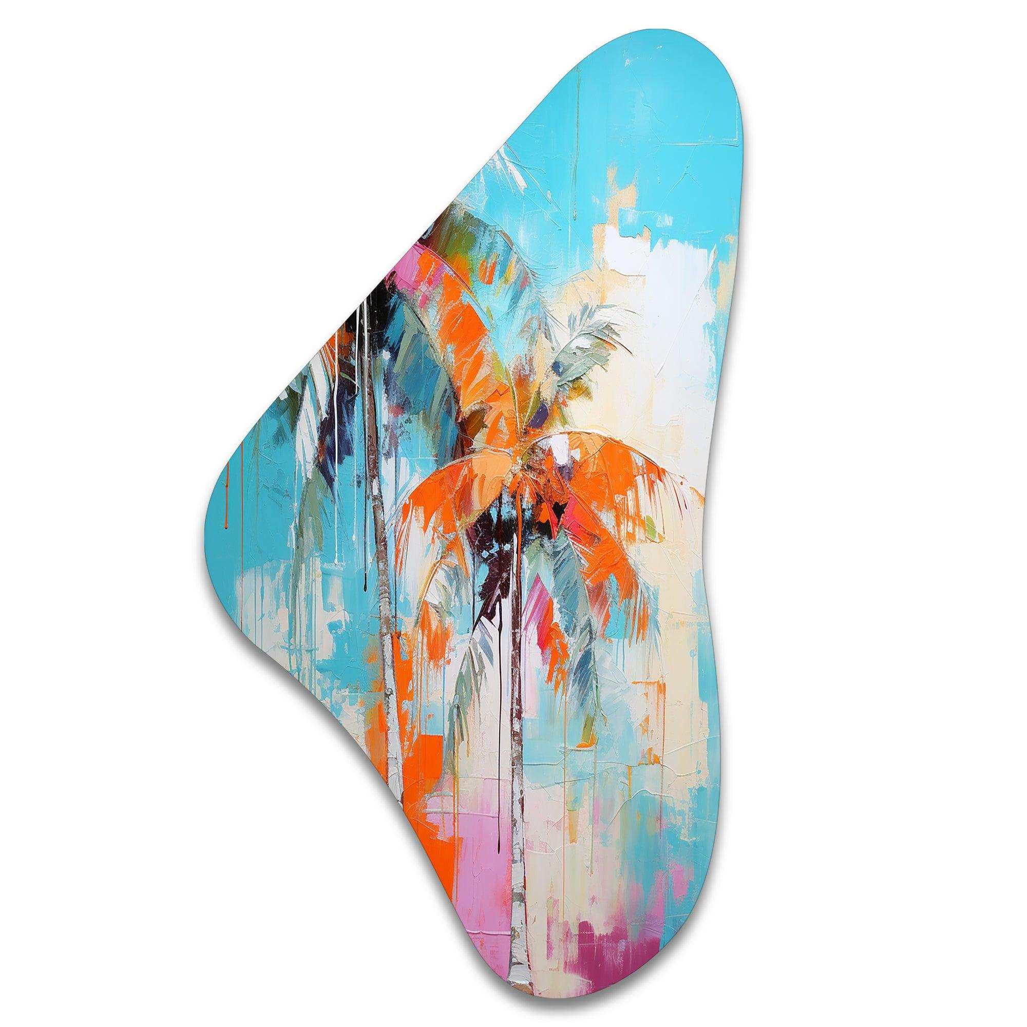 Palm Trees Palm VI - Asymmetric Metal Wall Art