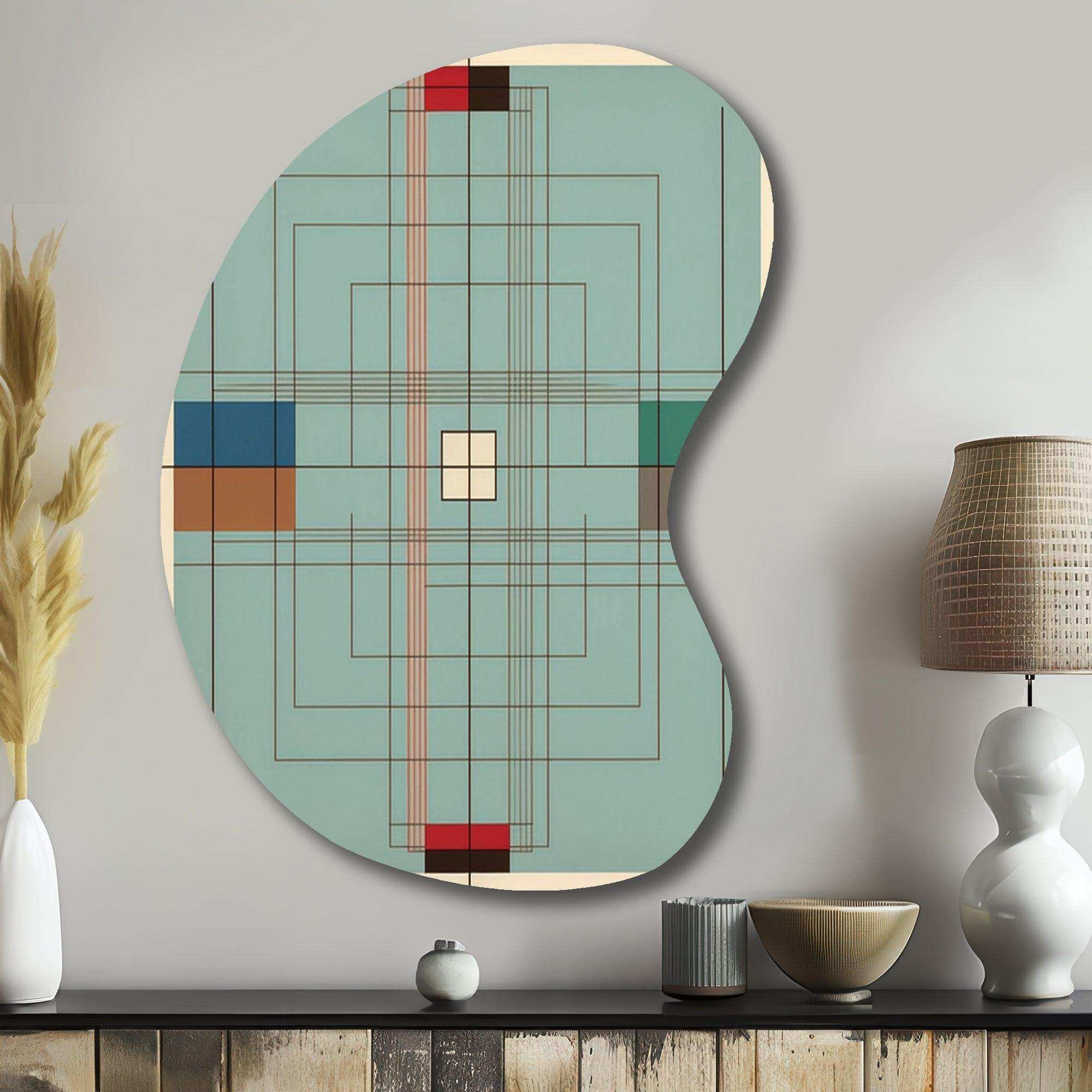 Vintage Mid-century Graphics IV - Asymmetric Metal Wall Art